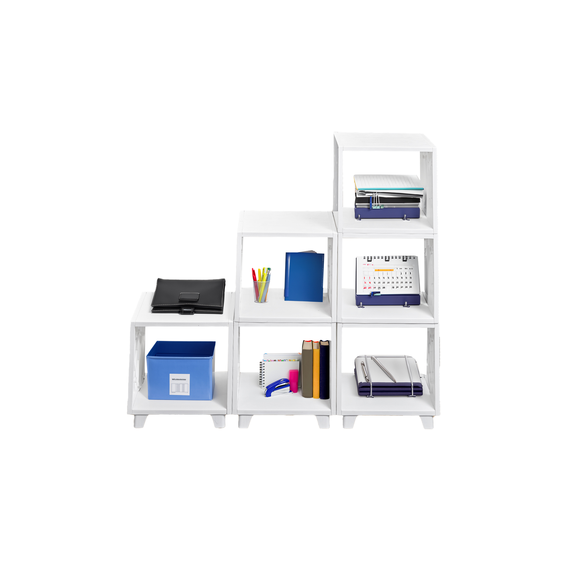 UNiPLAY Kids S module 6 bookcase storage organizer - White (#S286WH)
