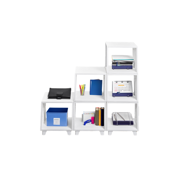 UNiPLAY Kids S module 6 bookcase storage organizer - White (#S286WH)