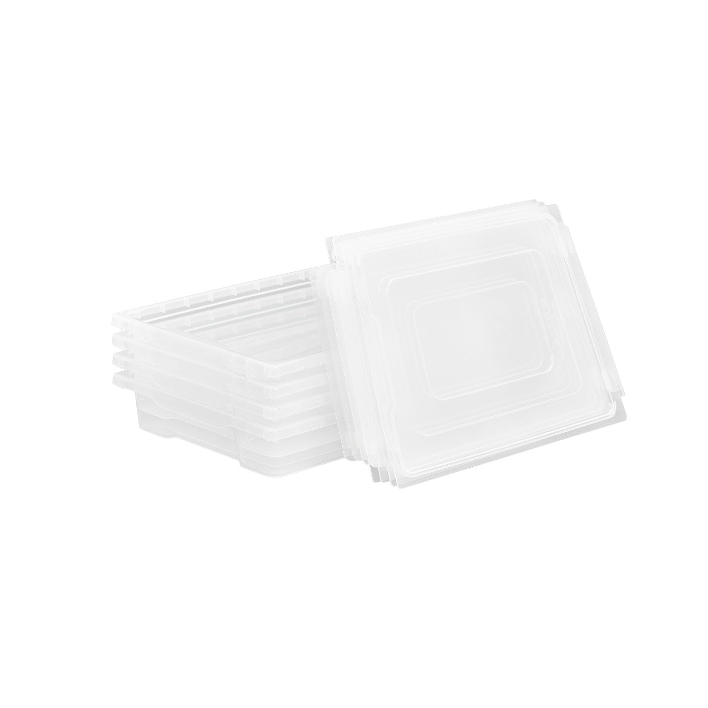 UNiPLAY Kids Small Tray with Lid (4PK) - Clear (#8324C)