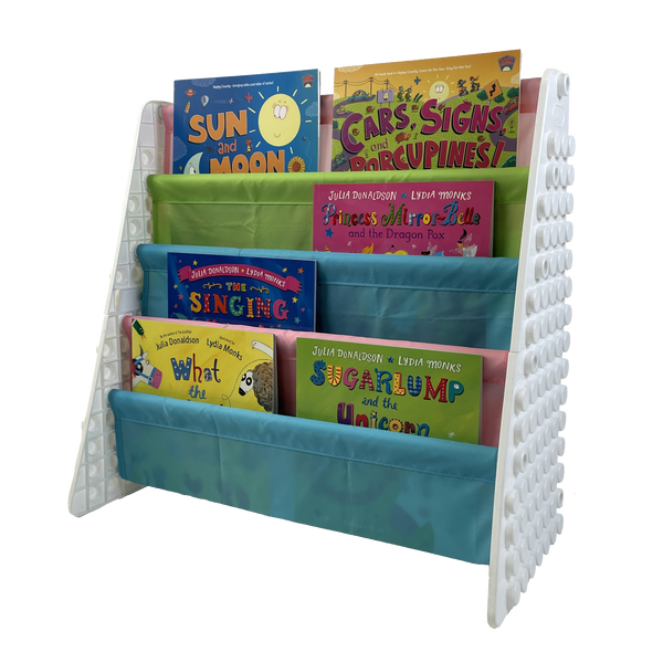 UNiPLAY Kids 4-Tier Book Storage Organizer - Pink (#UB4311PK)