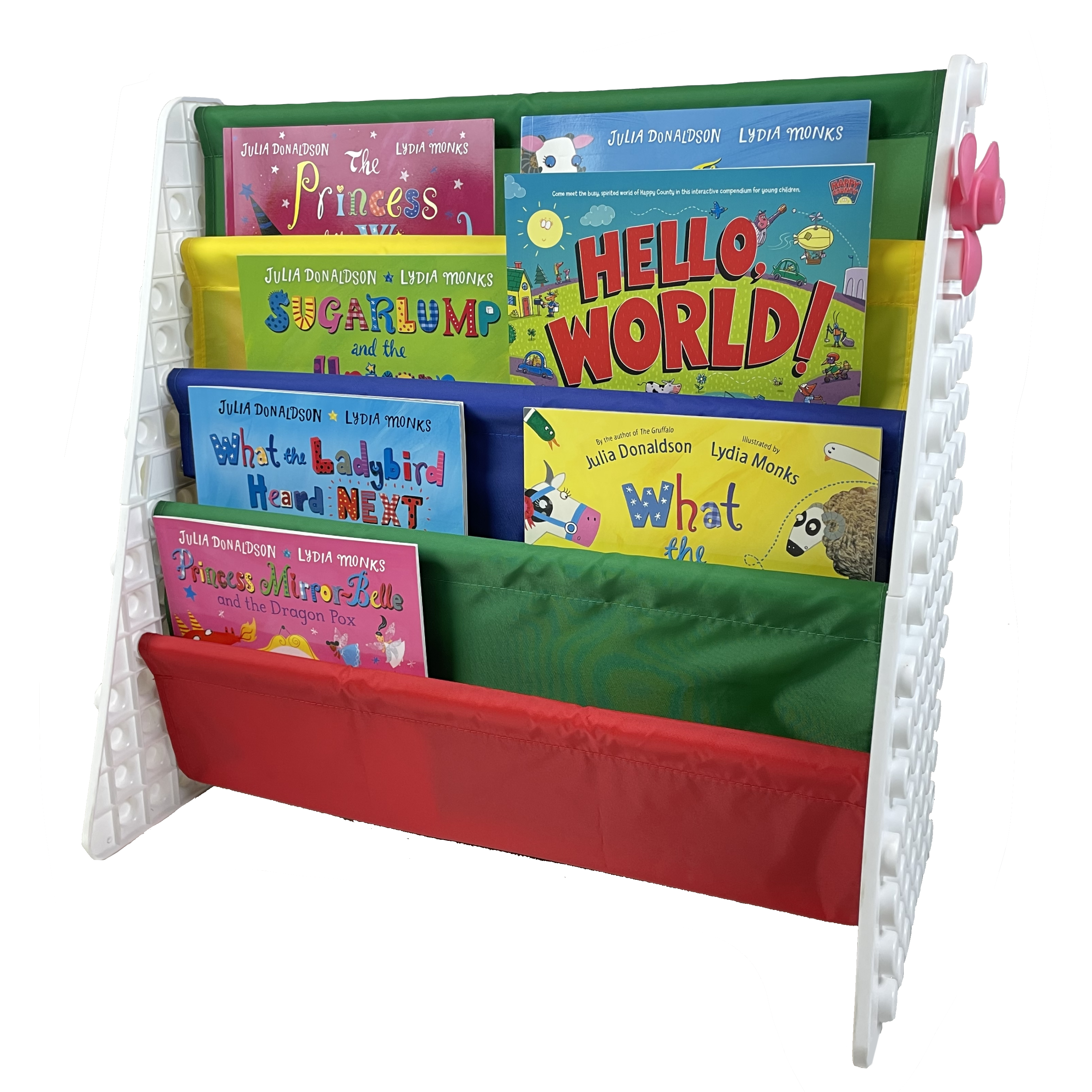 UNiPLAY Kids 4-Tier Book Storage Organizer - Primary (#UB4311PR)