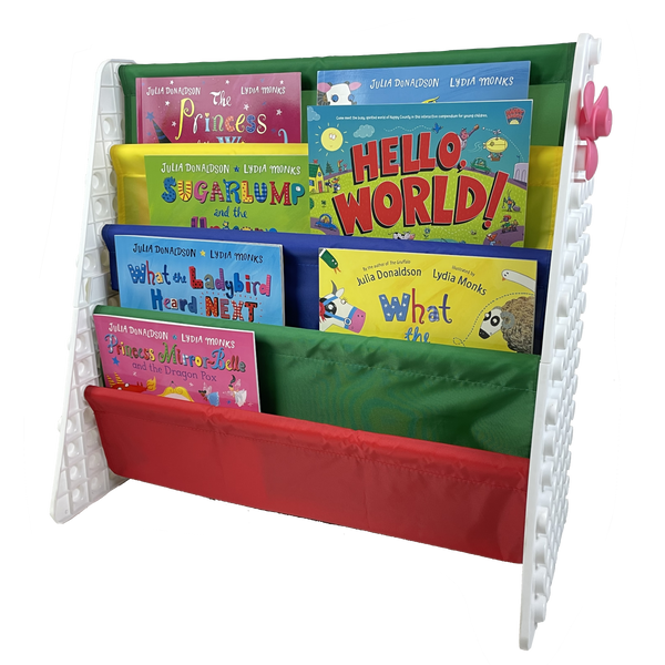 UNiPLAY Kids 4-Tier Book Storage Organizer - Primary (#UB4311PR)