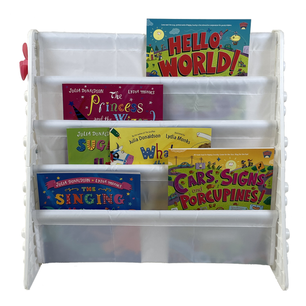 UNiPLAY Kids 4-Tier Book Storage Organizer - White (#UB4311WH)