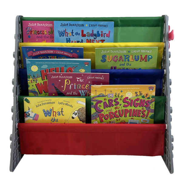 UNiPLAY Kids 4-Tier Book Storage Organizer - Primary (#UB4312PR)
