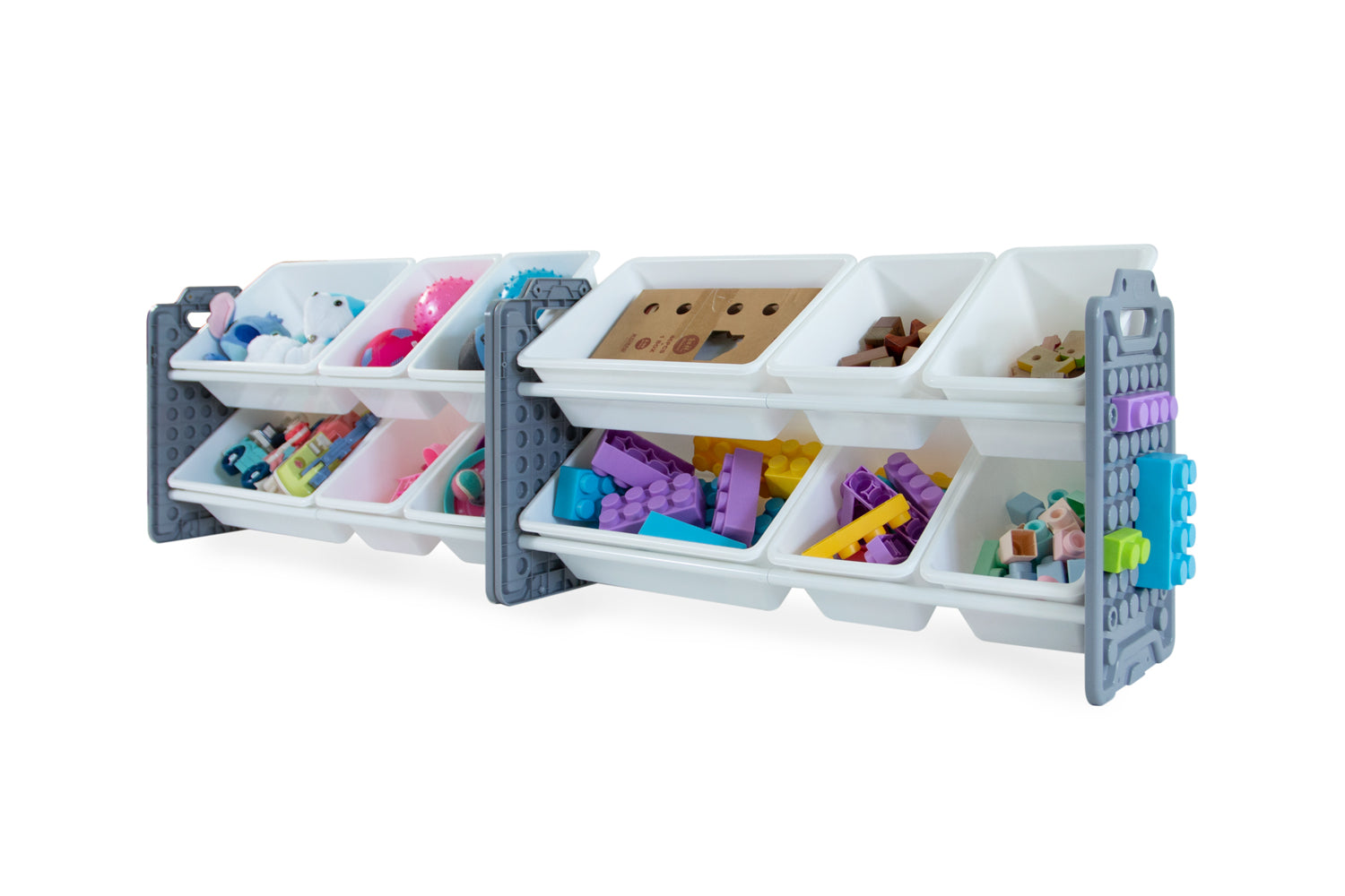 UNiPLAY 12 Bins Toy Storage Organizer - Gray (UB45612)