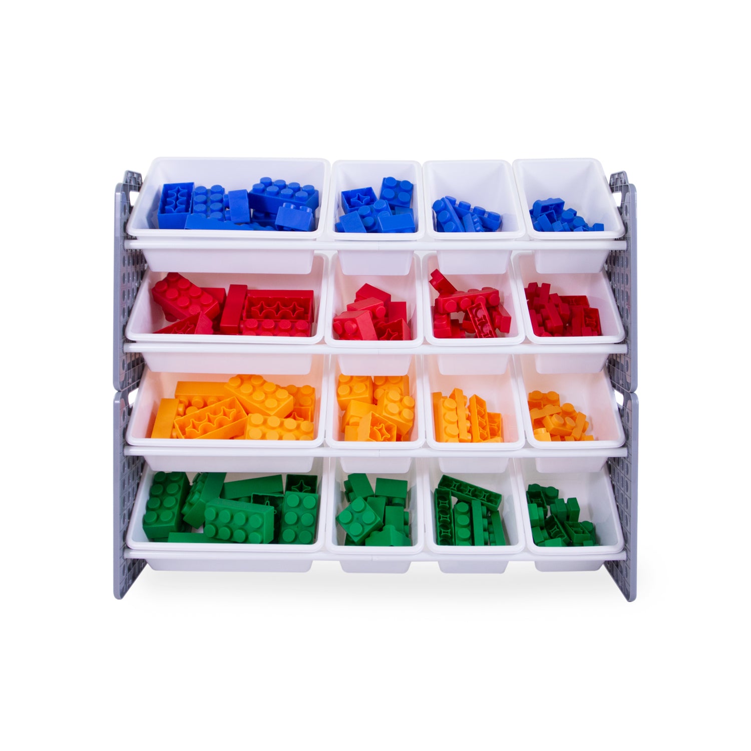 UNiPLAY 16 Bins Toy Storage Organizer - Gray (UB45712)