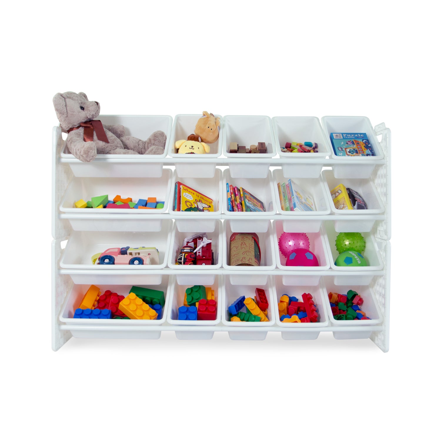 UNiPLAY 20 Bins Toy Storage Organizer - White (UB45811)
