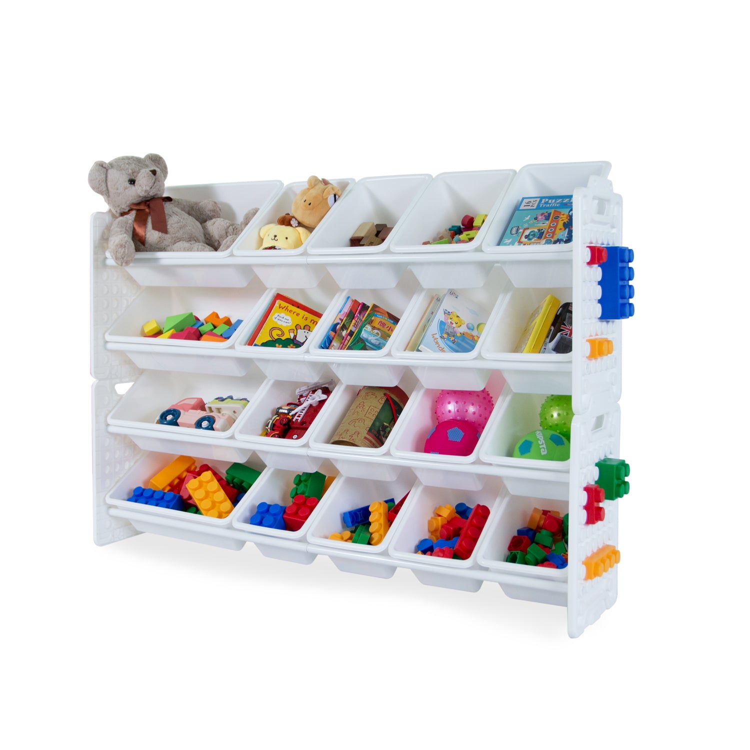 UNiPLAY 20 Bins Toy Storage Organizer - White (UB45811)