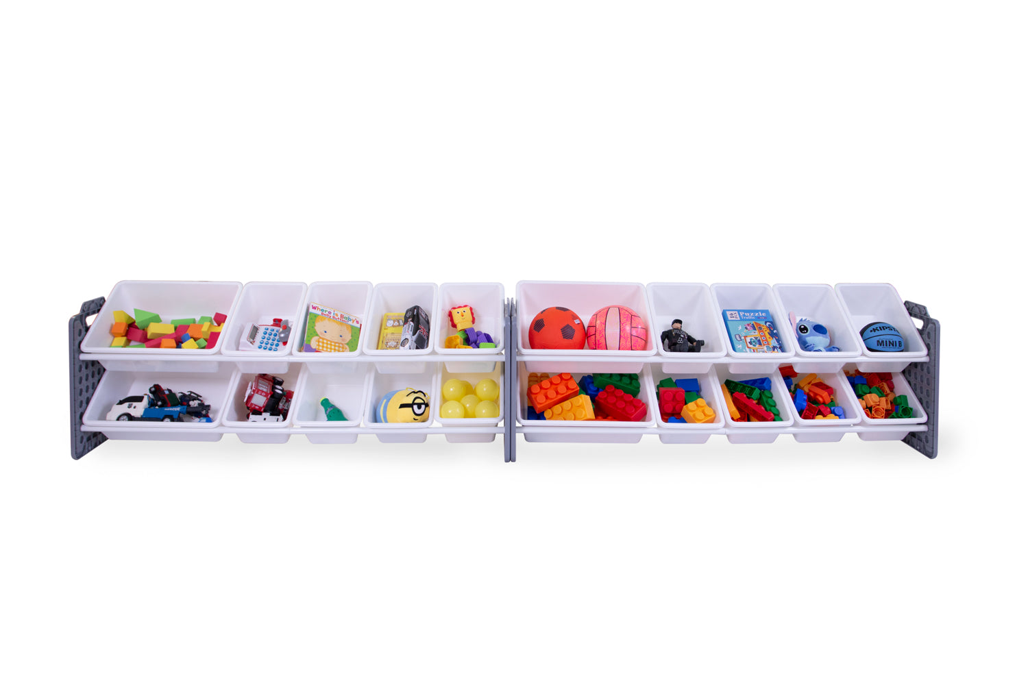 UNiPLAY 20 Bins Toy Storage Organizer - Gray (UB45812)