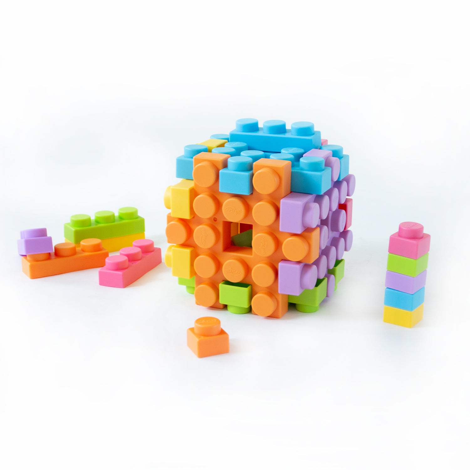 UNiPLAY Waffle Play Cube Blocks Small Cube 6pcs (#UB02S)