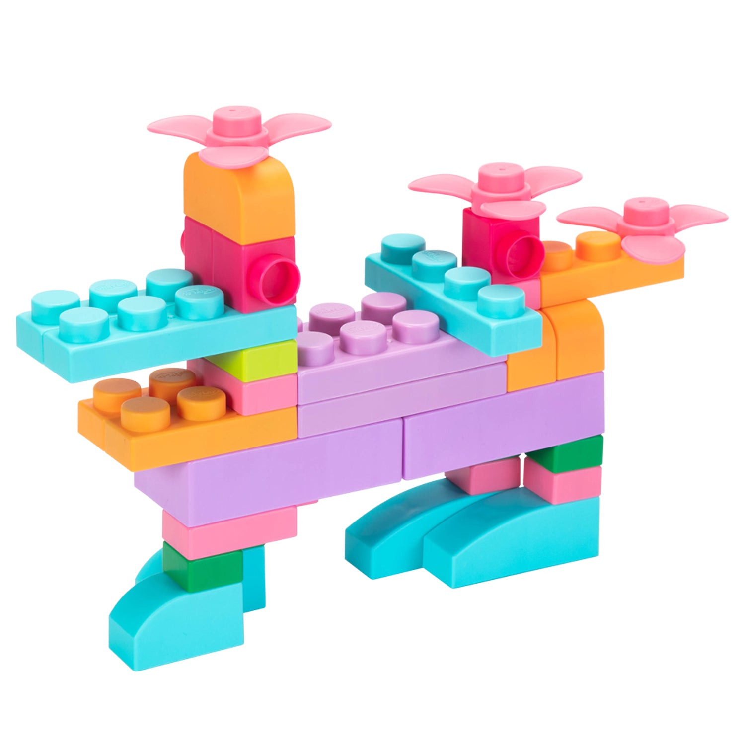 UNiPLAY Soft Building Blocks Plus Series 122pcs Pastel Color (#UN41222)(3 sets a ctn)