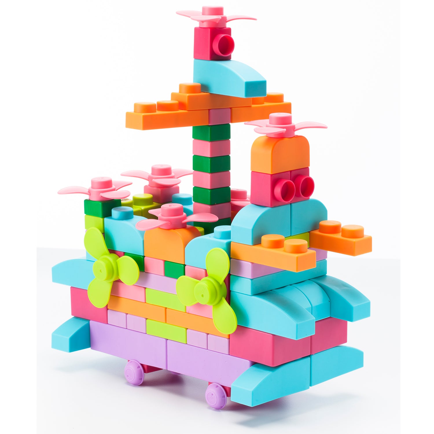 UNiPLAY Soft Building Blocks Plus Series 42pcs Pastel Color (#UN40422)(12 sets a ctn)