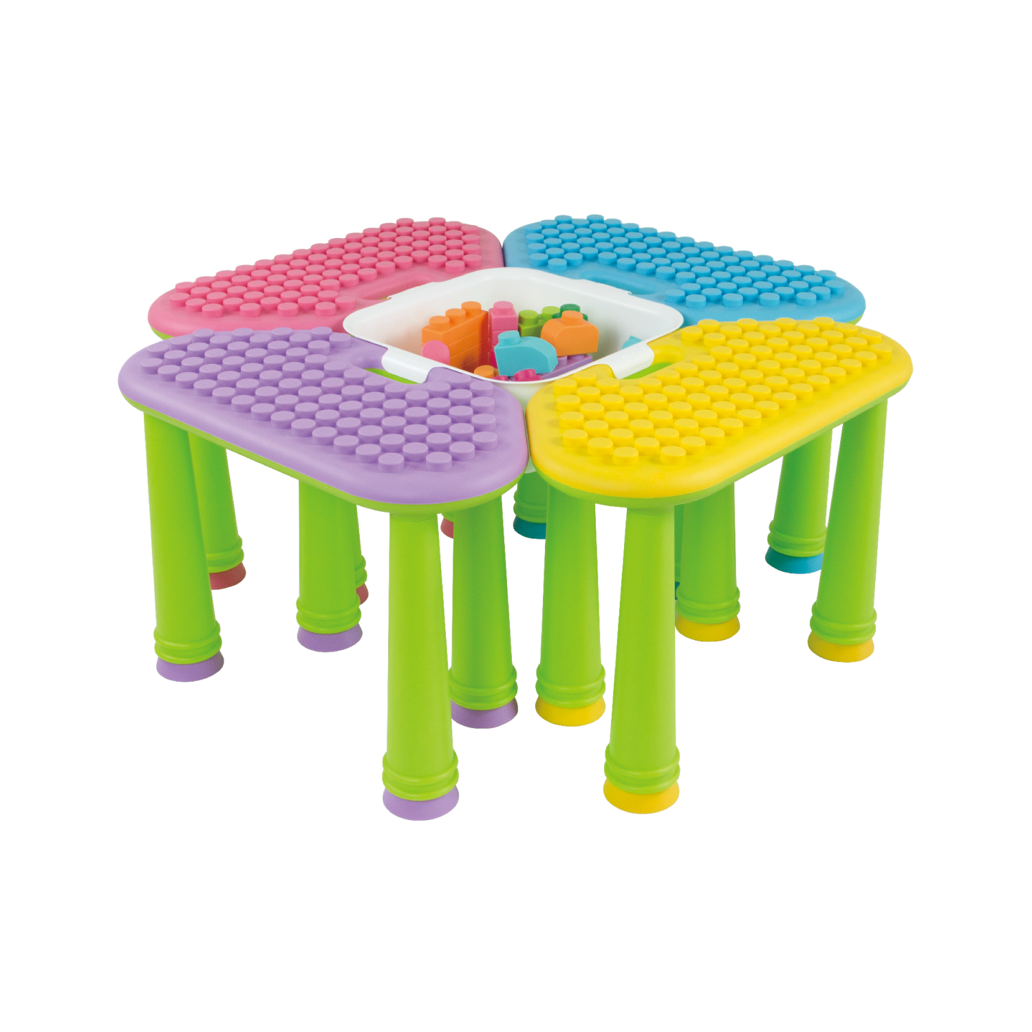 UNiPLAY 4-in-1 Soft Building Block Table Set (#UB05542)