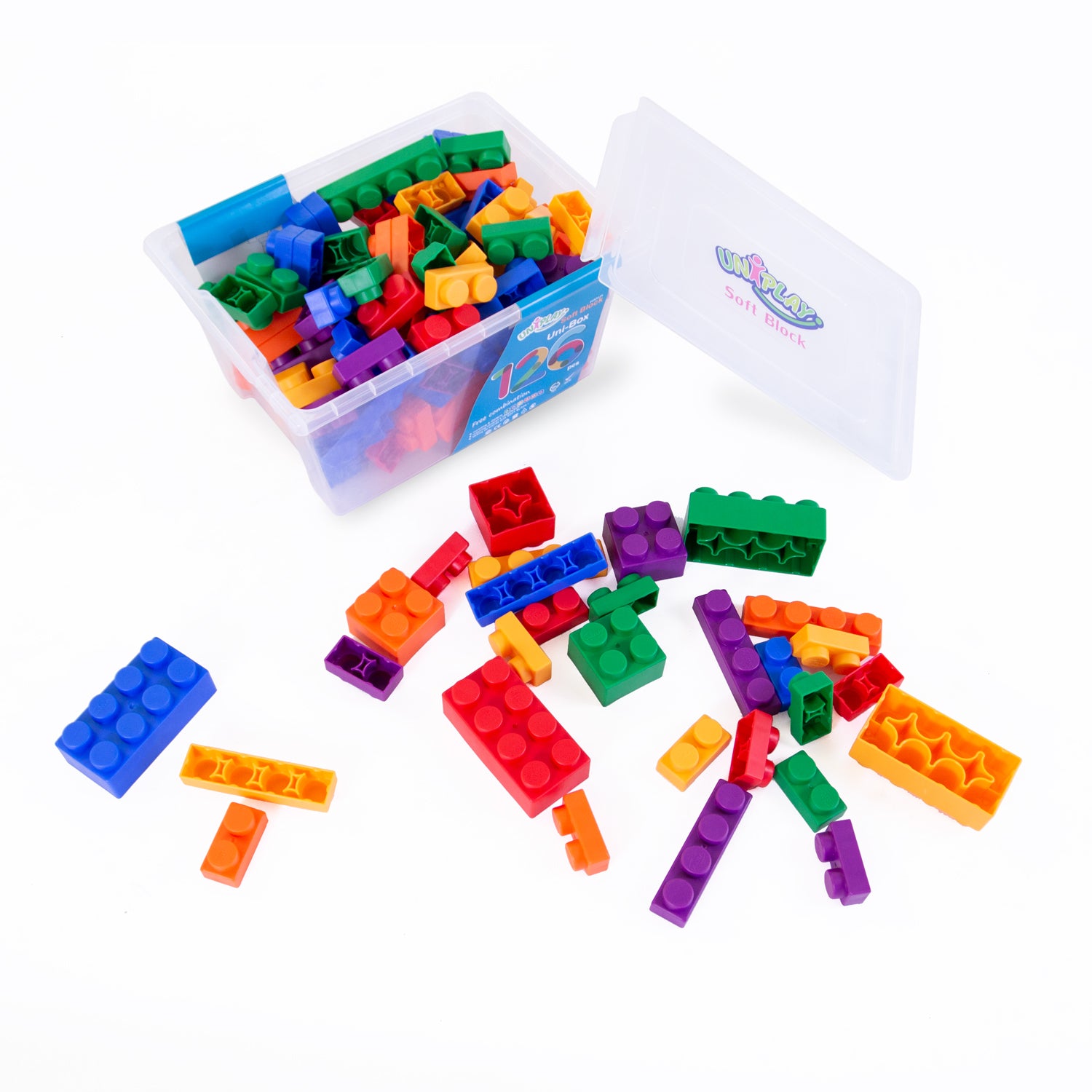 UNiPLAY Soft Building Blocks UNiBOX with 126pcs Blocks (#UN3126)