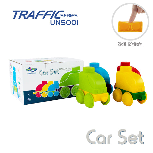 UNiPLAY Soft Building Blocks Traffic Series Car Set (#UN5001)