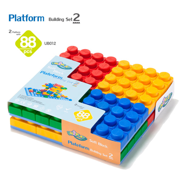 UNiPLAY Platform with 88pcs Soft Building Blocks (#UB012)