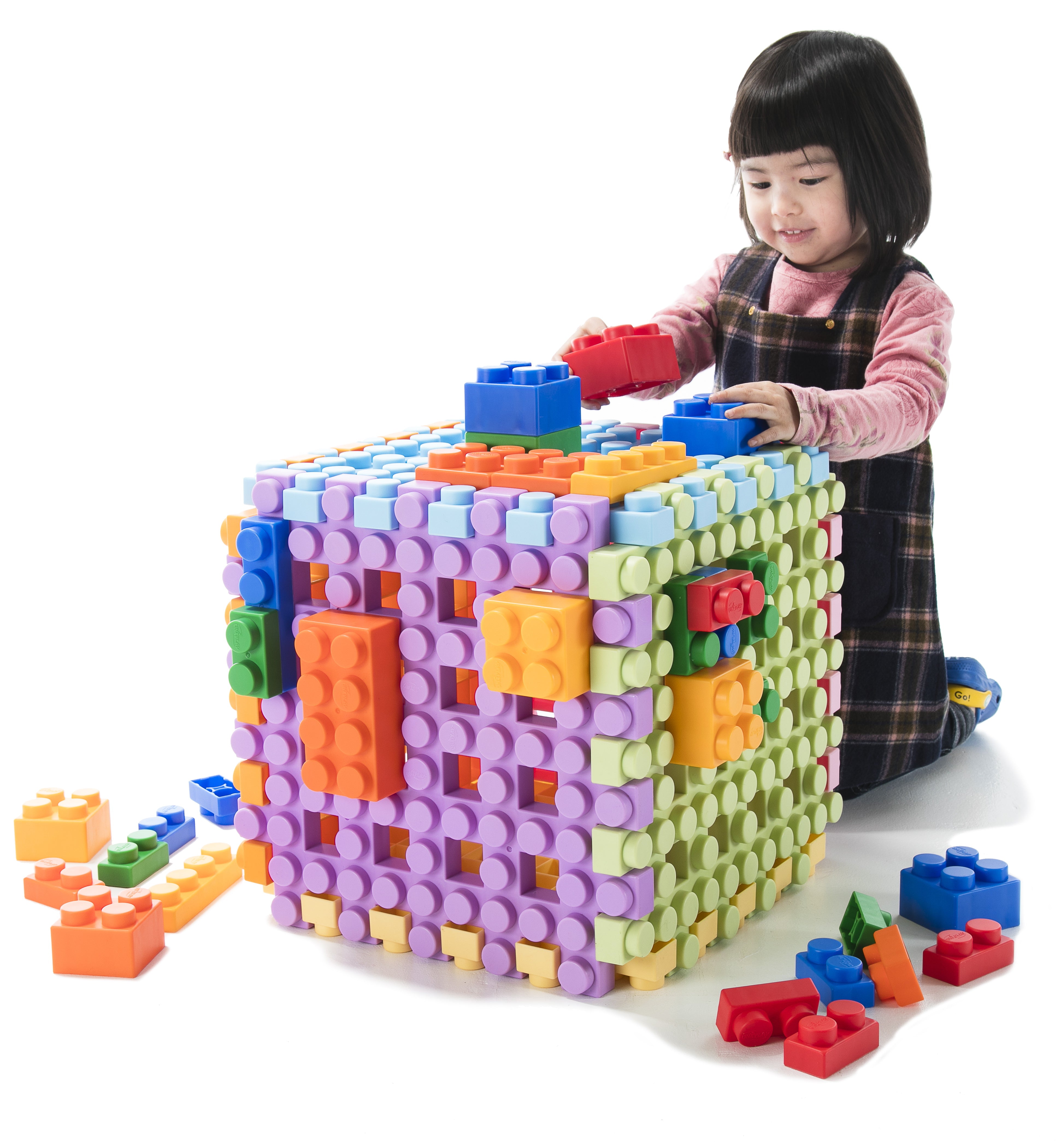UNiPLAY Waffle Play Cube Blocks Big Cube 6pcs a Set (#UB02)( 1 sets a ctn)
